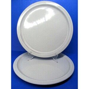 Ammerland Ceracron Melitta Set Of 2 Gray 10 3/8" Dinner Plates